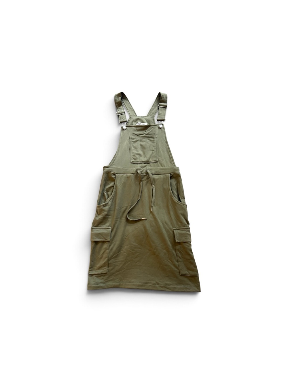 Derek Heart Olive Green Mini Overall Dress